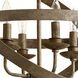 Gladwin 4 Light 18.25 inch Distressed Zinc Pendant Ceiling Light
