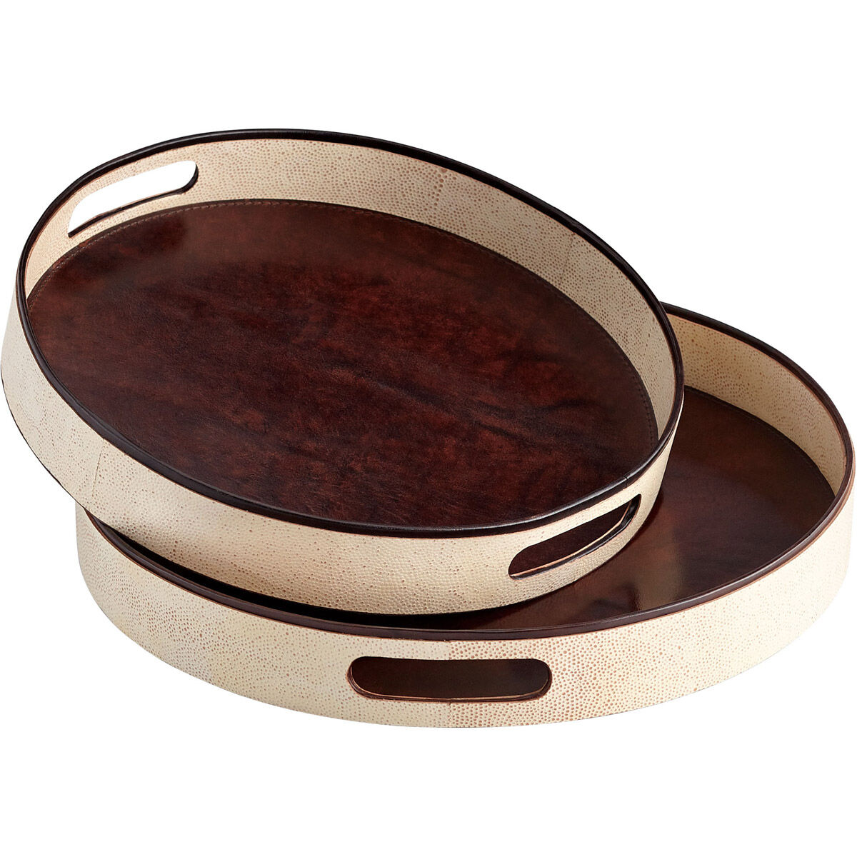 Marriot Beige And Brown Tray, Large