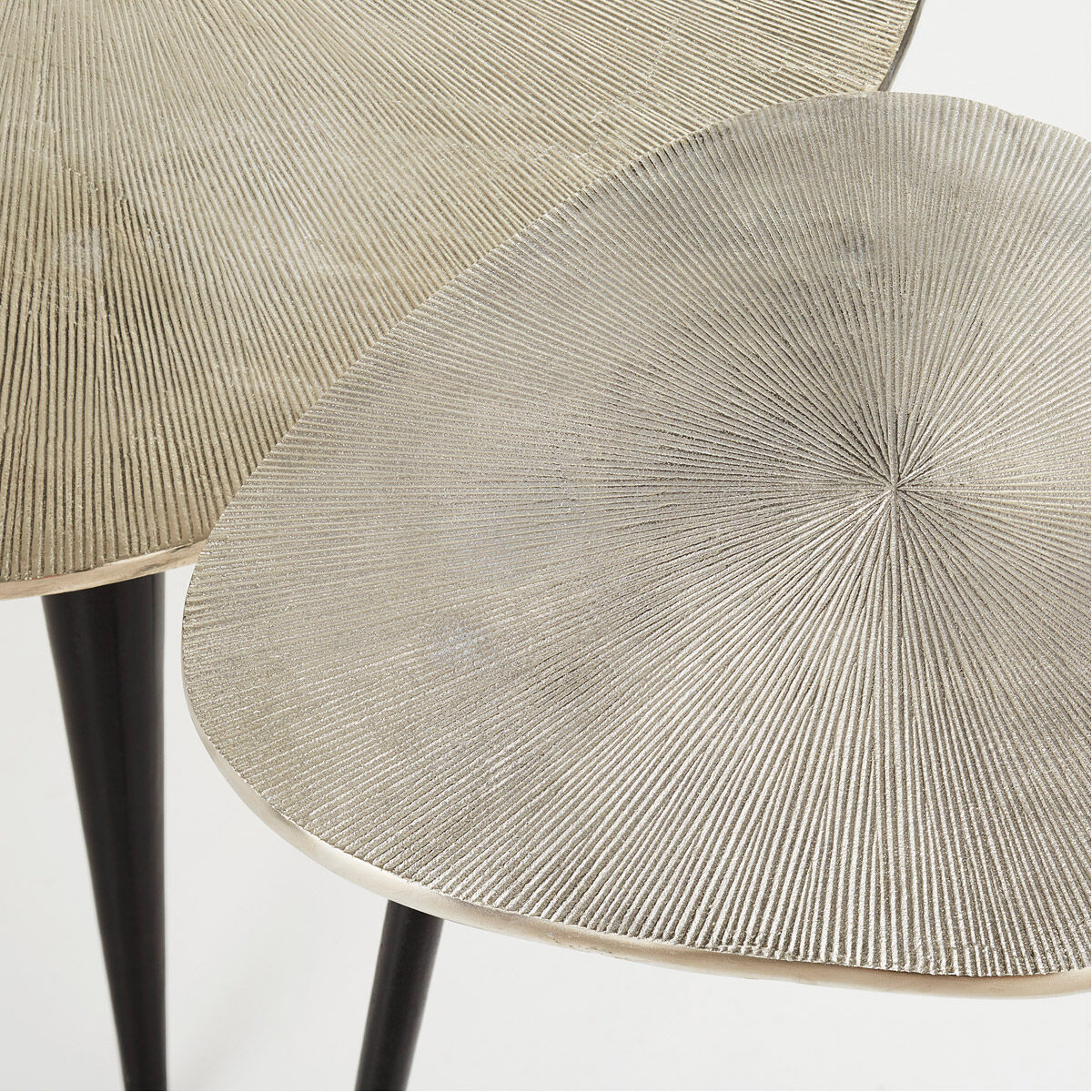 Triata 38 X 33 inch Raw Nickel And Bronze Coffee Table