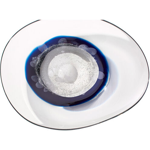 Silicone Nova 2 inch Clear and Cobalt Plate