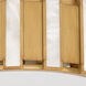 Volterra 4 Light 22 inch Aged Brass Flush Mount Ceiling Light