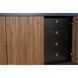 Belluno 78.75 X 23.75 inch Medium Brown and Black Credenza
