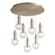 Primo 7 Light 18 inch Aged Brass Pendant Ceiling Light