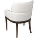 Lucien Dark Brown and Off-White Dining Chair