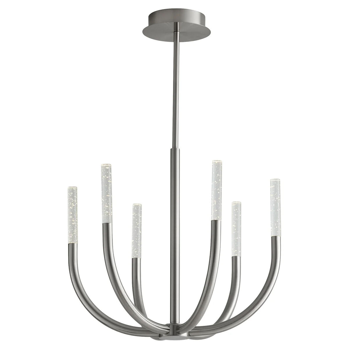 Presto 6 Light 22 inch Satin Nickel Chandelier Ceiling Light
