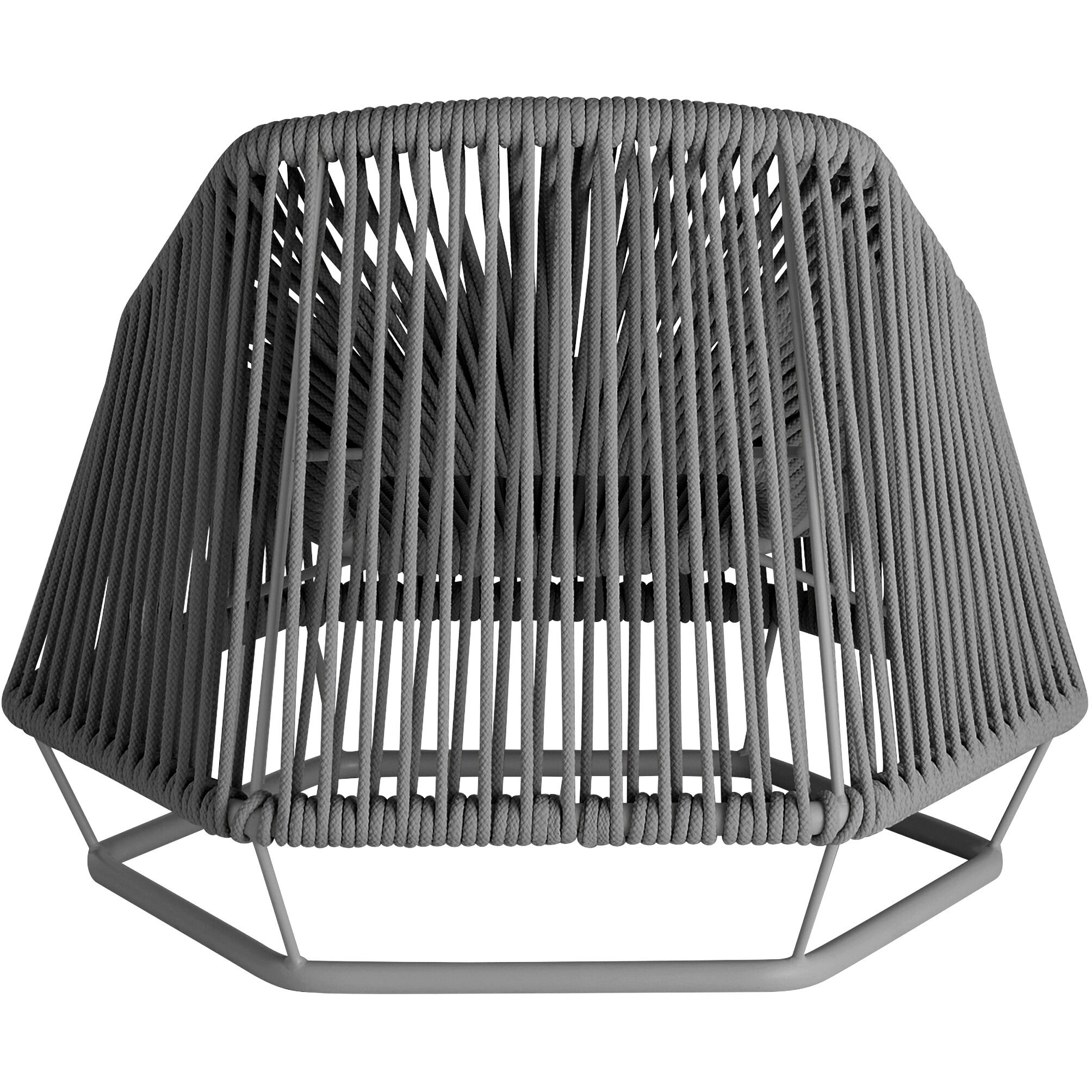 Hexagon Grey Arm Chair