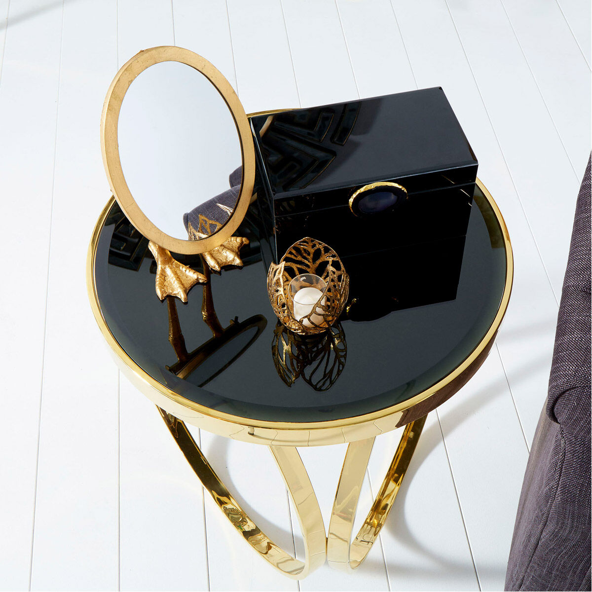 Duck 13 X 7 inch Gold Wall Mirror