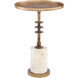 Jetson 23.75 X 13 inch Antique Brass Accent Table