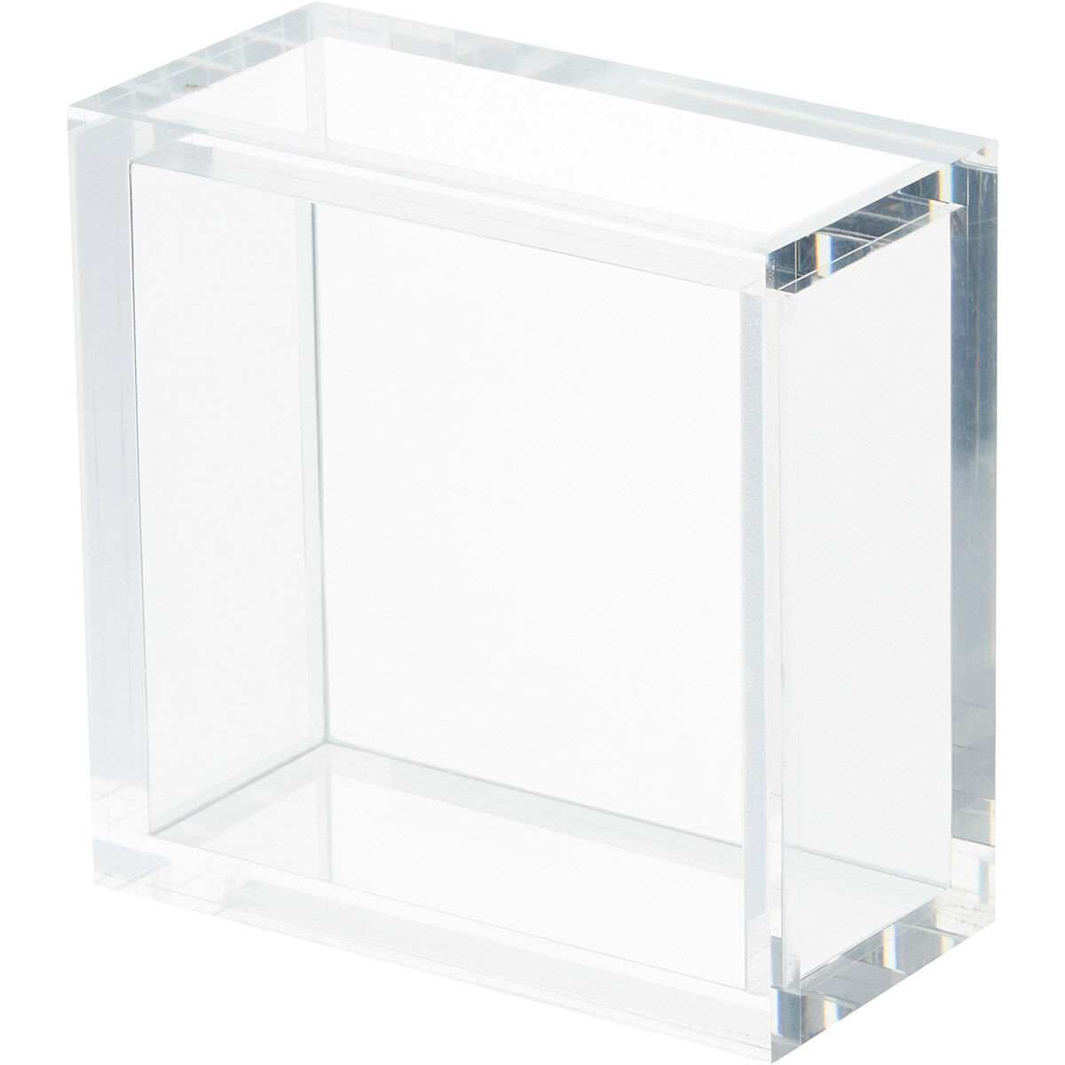Ella 6 X 6 inch Clear Pedestal, Square