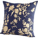 Ella 18 X 18 inch Blue Pillow Cover