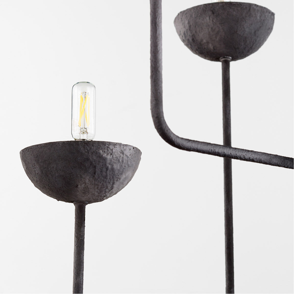 Enoki 6 Light 23 inch Noir Chandelier Ceiling Light