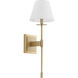 Kubel 1 Light 8 inch Aged Brass Wall Sconce Wall Light