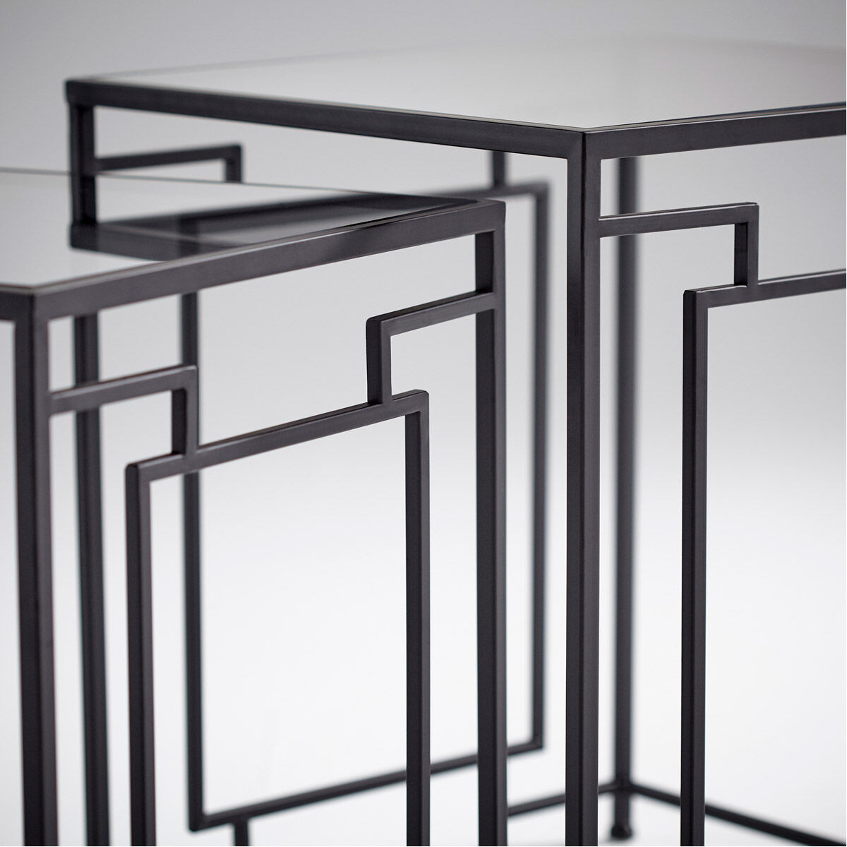 Galleria 22 X 18 inch Noir Tables, Set of 2