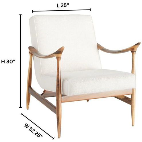 Oscar Light Brown and Cream Arm Chair
