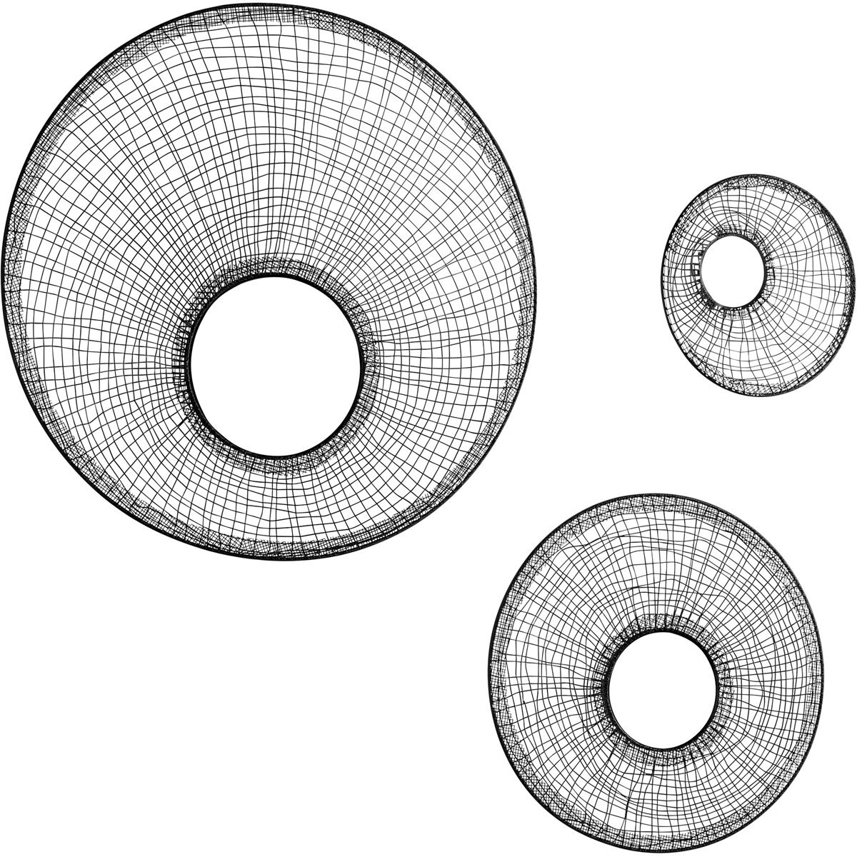 Silk Noir 16 inch Graphite Wall Mirror, Silk, Medium