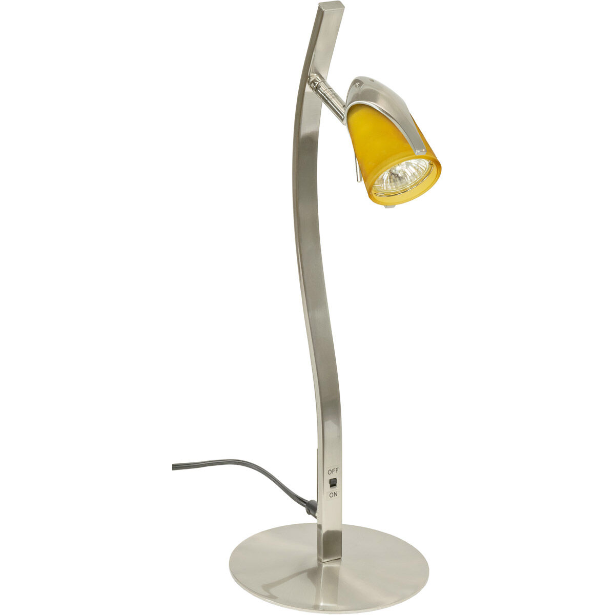 Mul-T-Lite 20 inch 50 watt Satin Chrome Table Lamp Portable Light