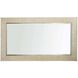 Estriada 84 X 48 inch Cerused White Mirror