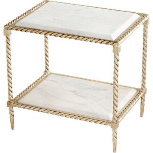 Westminster 20 X 19 inch Silver Leaf Side Table