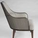 Ayla Dark Brown and Onyx with Taupe Chair