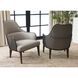 Ayla Dark Brown and Onyx with Taupe Chair