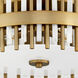 Cassio 4 Light 22 inch Aged Brass Flush Mount Ceiling Light