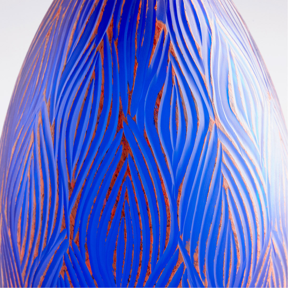 Fused Groove 10 X 7 inch Vase, Small