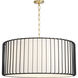Tuxedo 4 Light 33 inch Black Pendant Ceiling Light, Large