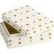 Dot Crown White And Brass Container