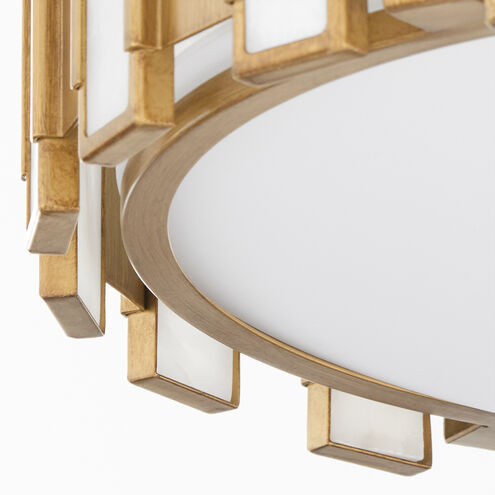 Volterra 4 Light 22 inch Aged Brass Pendant Ceiling Light