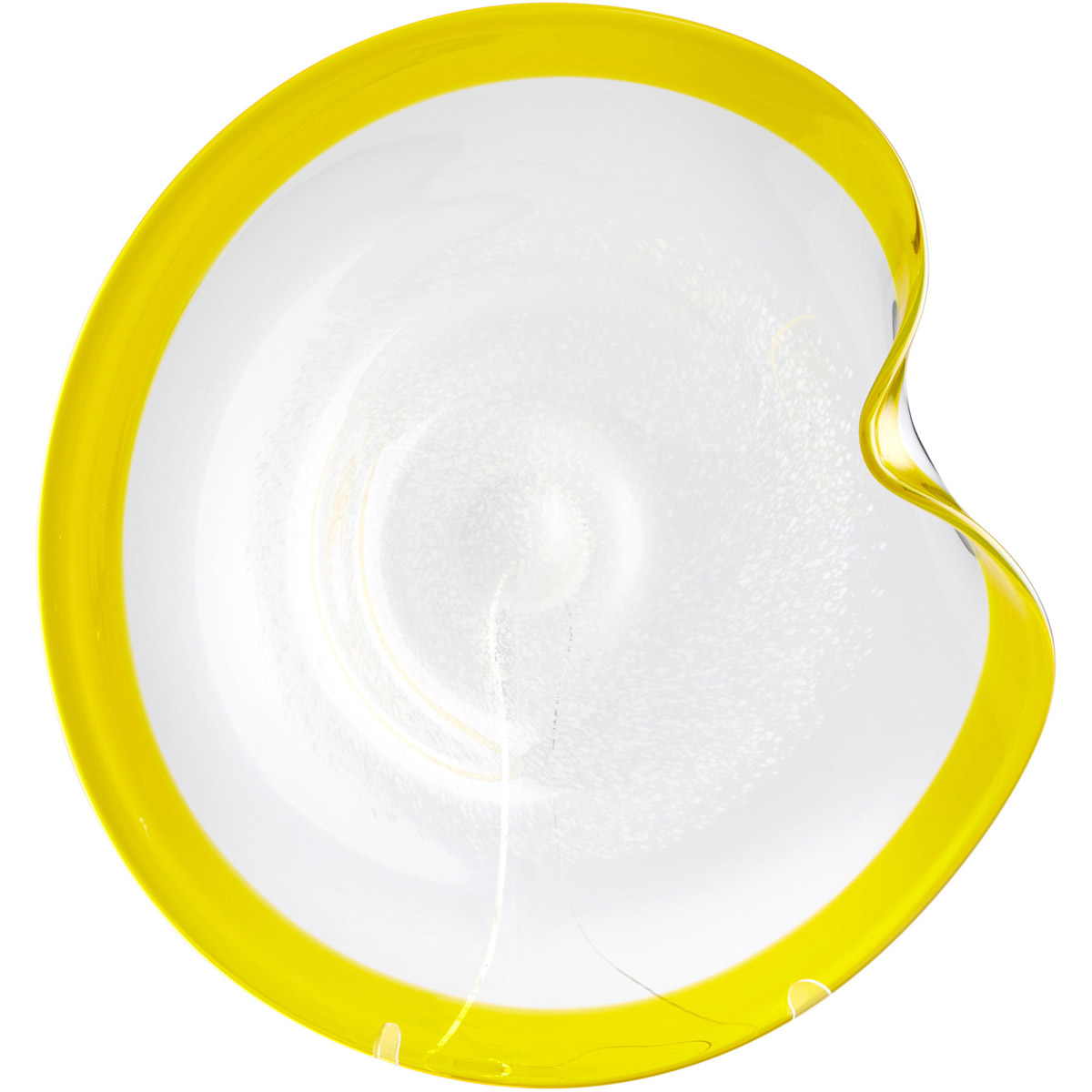 Cosmic 24 X 19.25 inch Yellow And Clear Plate, Large