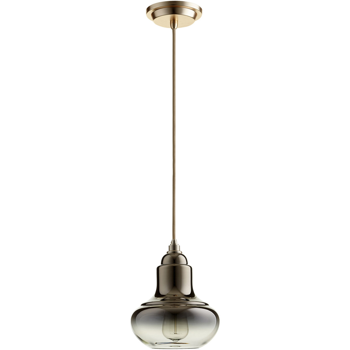 Camille 1 Light 7.25 inch Satin Gold Pendant Ceiling Light