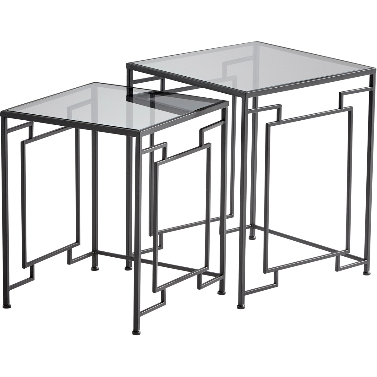 Galleria 22 X 18 inch Noir Tables, Set of 2
