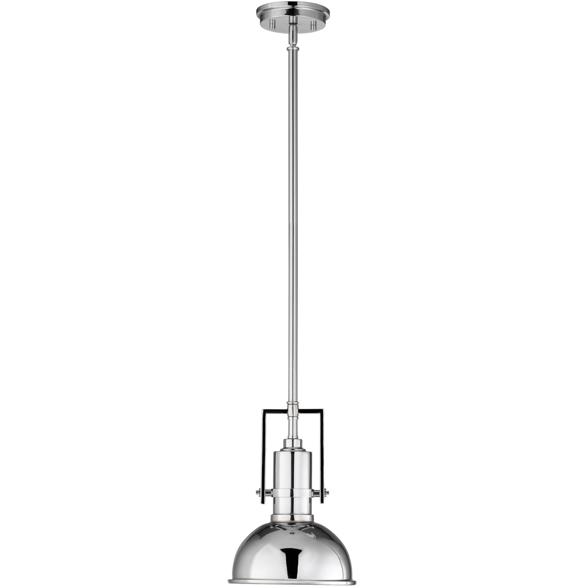 Circa 1 Light 8.5 inch Chrome Pendant Ceiling Light