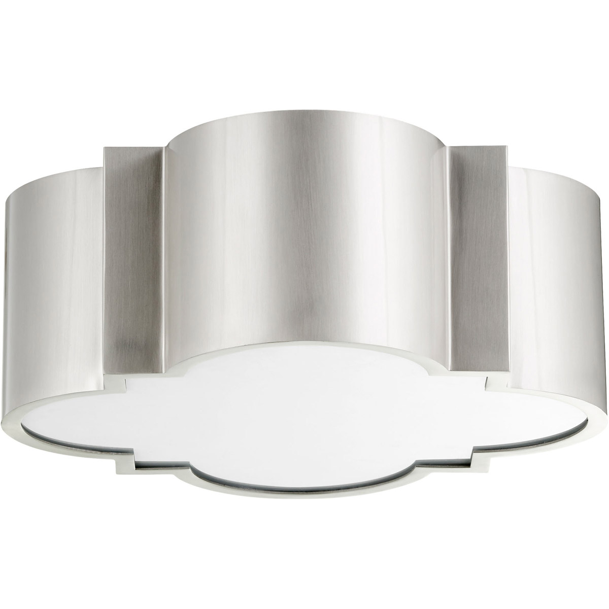 Wyatt 2 Light 16 inch Satin Nickel Flush Mount Ceiling Light