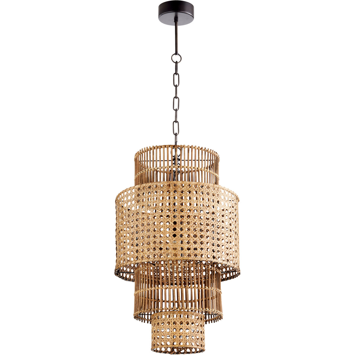 Wickham 1 Light 15.5 inch Rattan Pendant Ceiling Light