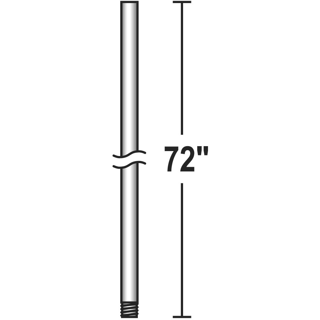 Fan Accessory Matte Black Fan Downrod, 72in
