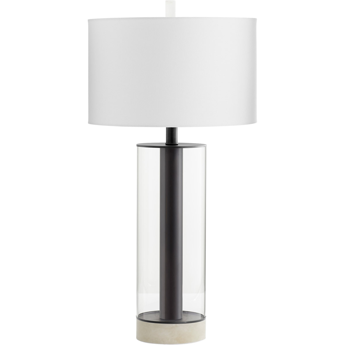 Messier 34.75 inch 100 watt Gunmetal Table Lamp Portable Light
