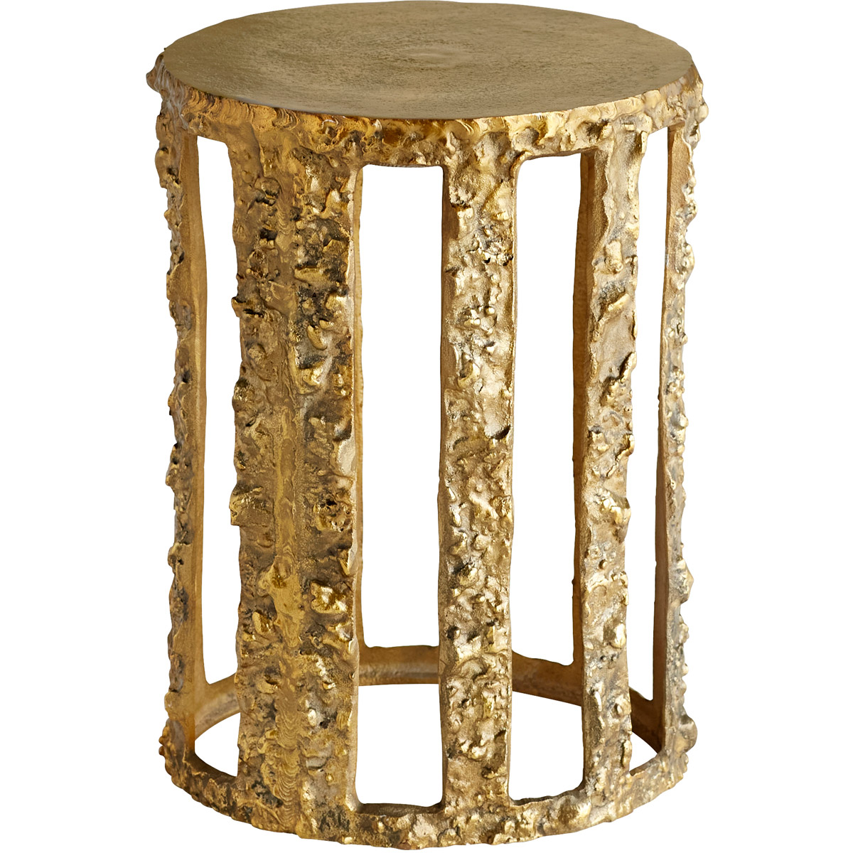 Lucila 13 inch Gold Accent Table, Small