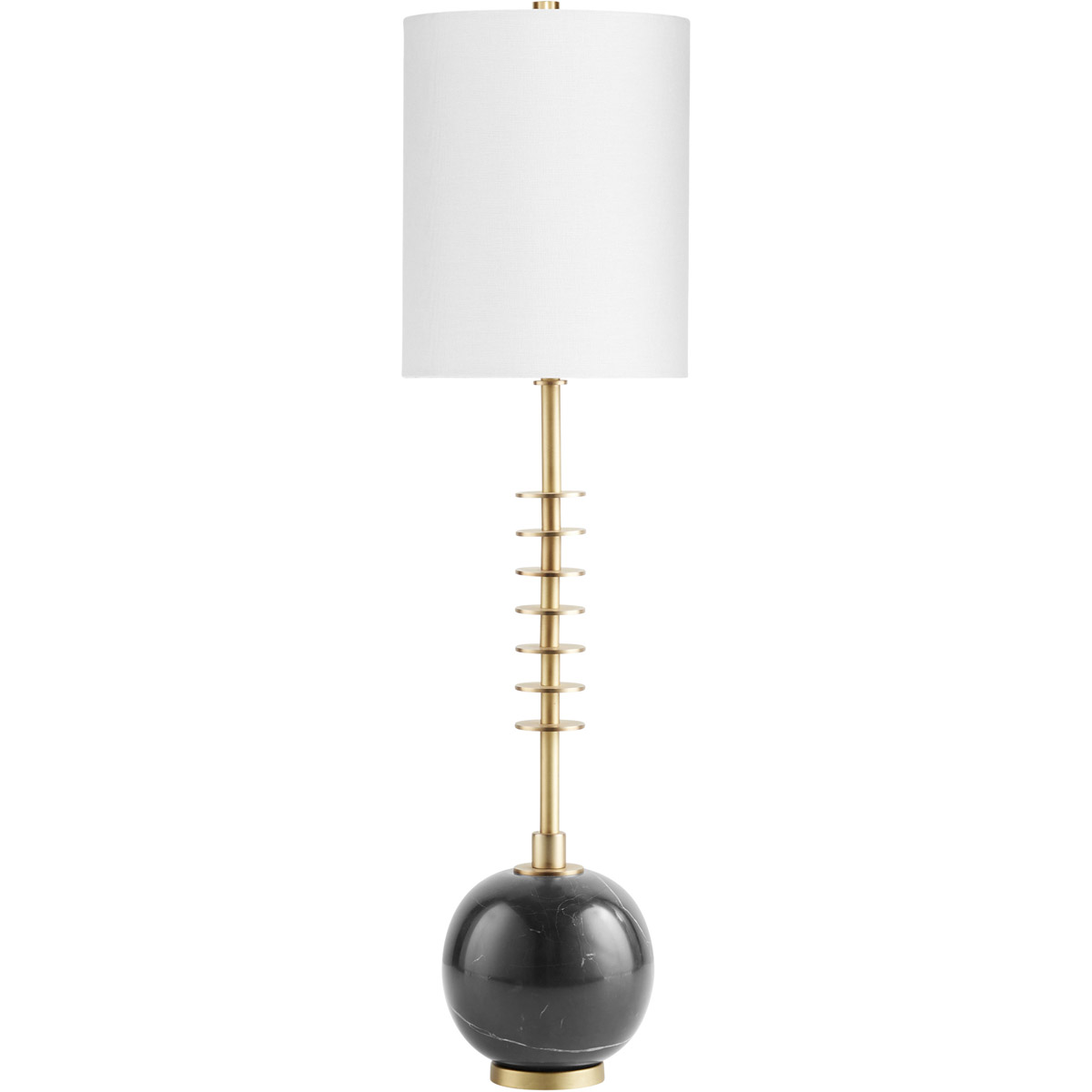 Sheridan 28.25 inch 100 watt Gold and Black Table Lamp Portable Light