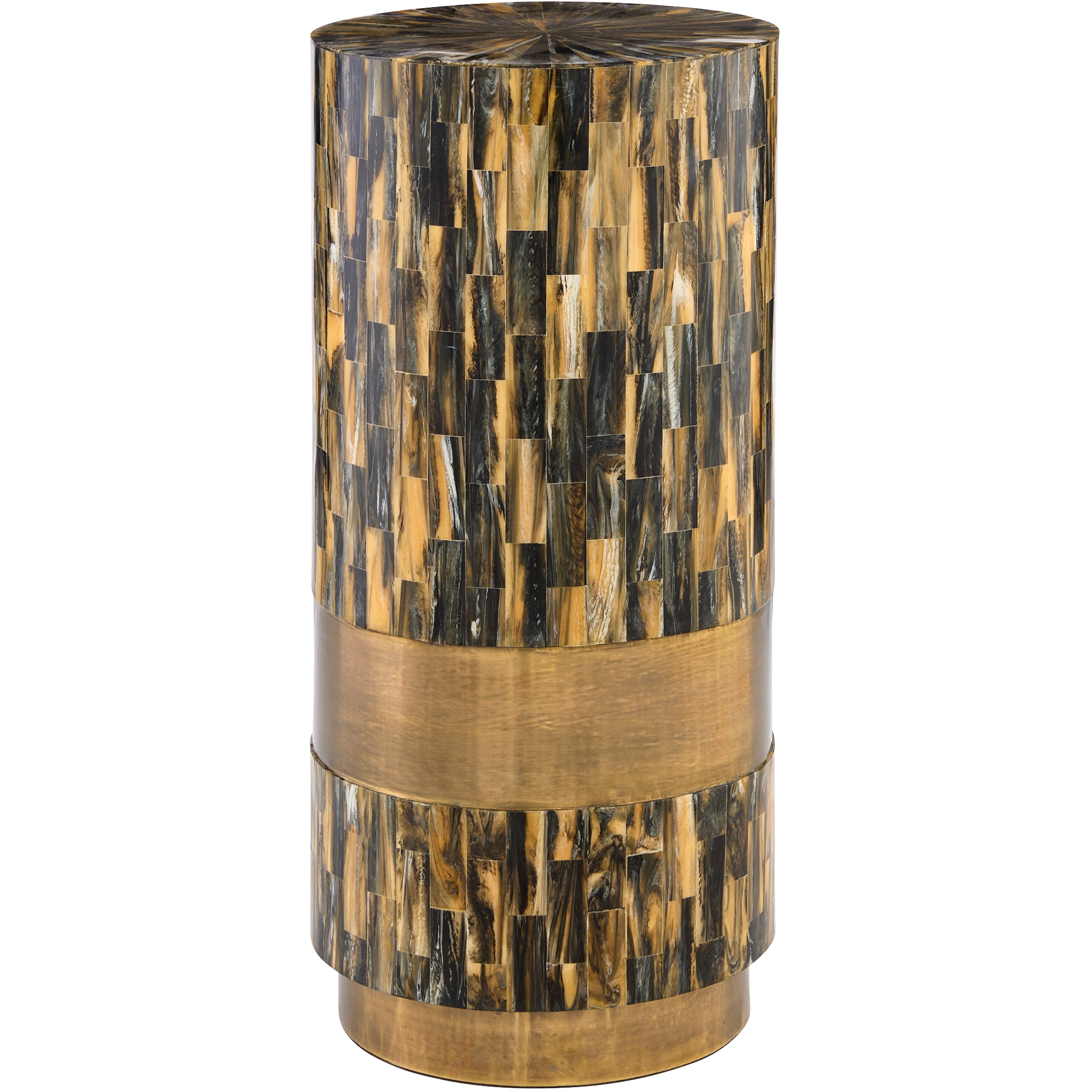 Cairo 25 X 12 inch Faux Horn Side Table