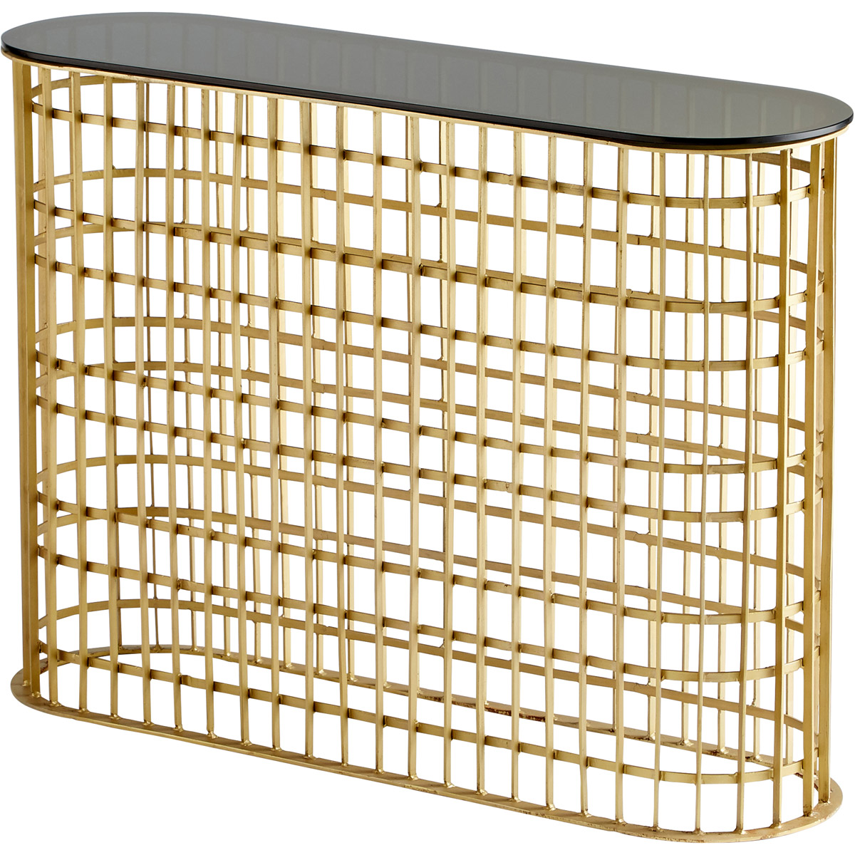 Kingdom 42 X 13 inch Antique Brass Console Table