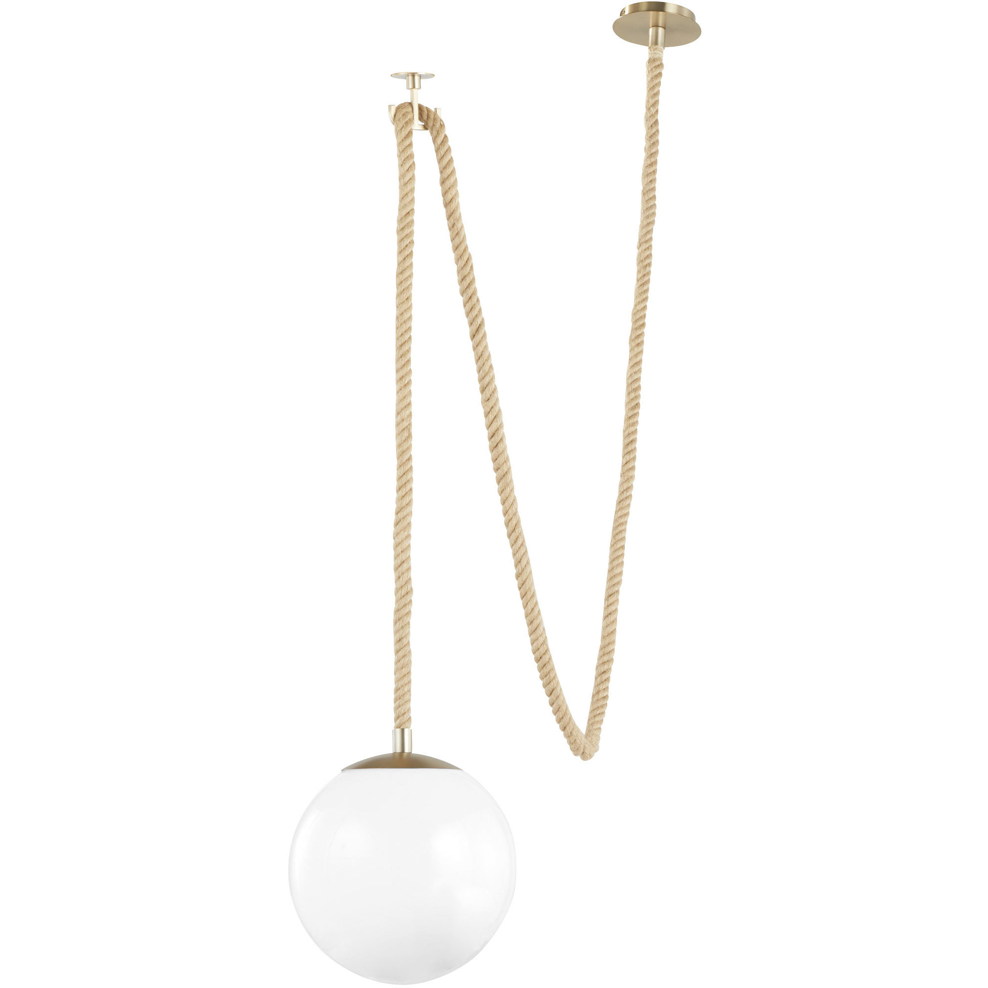 Rockport 1 Light 12 inch Aged Brass and Brown Pendant Ceiling Light