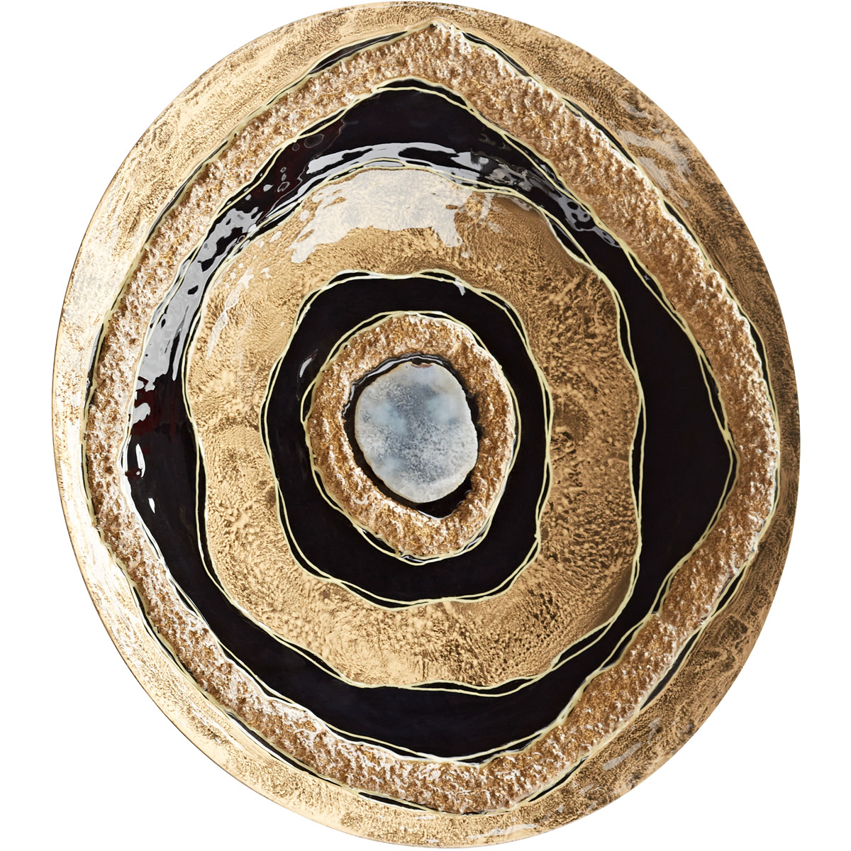 Skipping Rocks Gold and Black Wall Decor, Large
