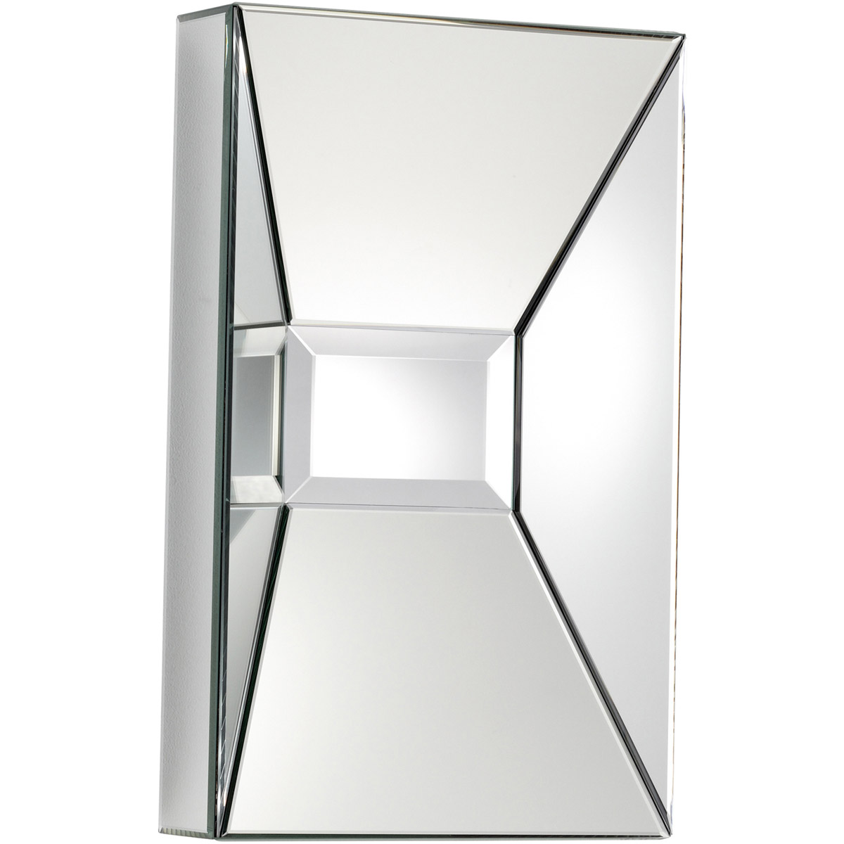 Pentallica 26 X 16 inch Clear Wall Mirror, Rectangle