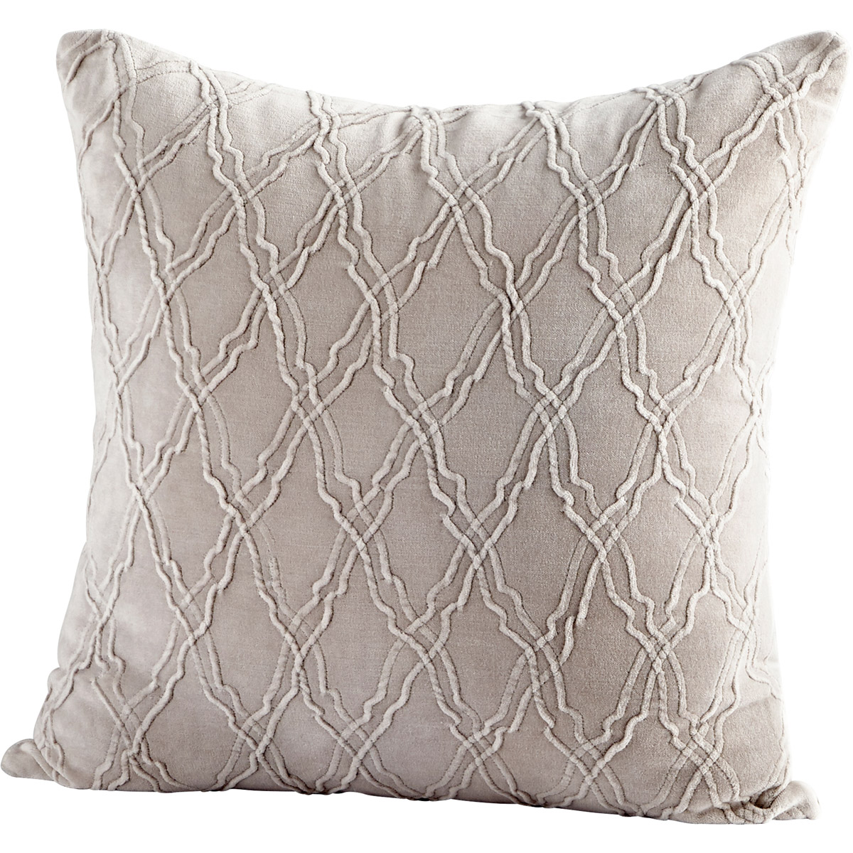 Ella 18 X 18 inch Tan Pillow Cover