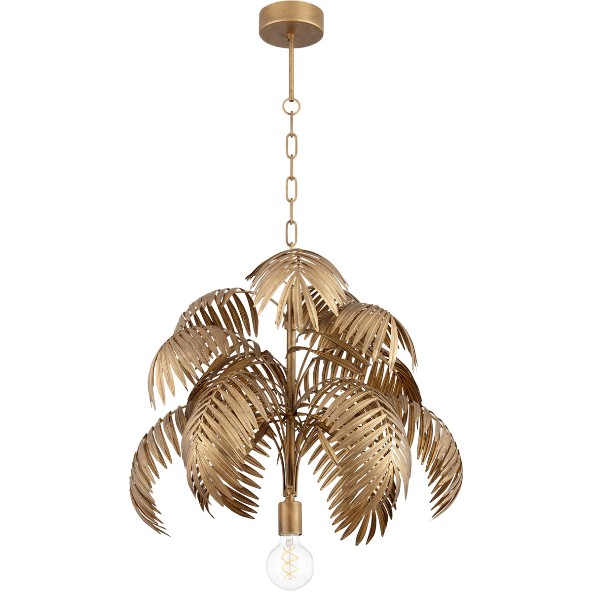 Ravello 1 Light 22.5 inch Antique Brass Pendant Ceiling Light