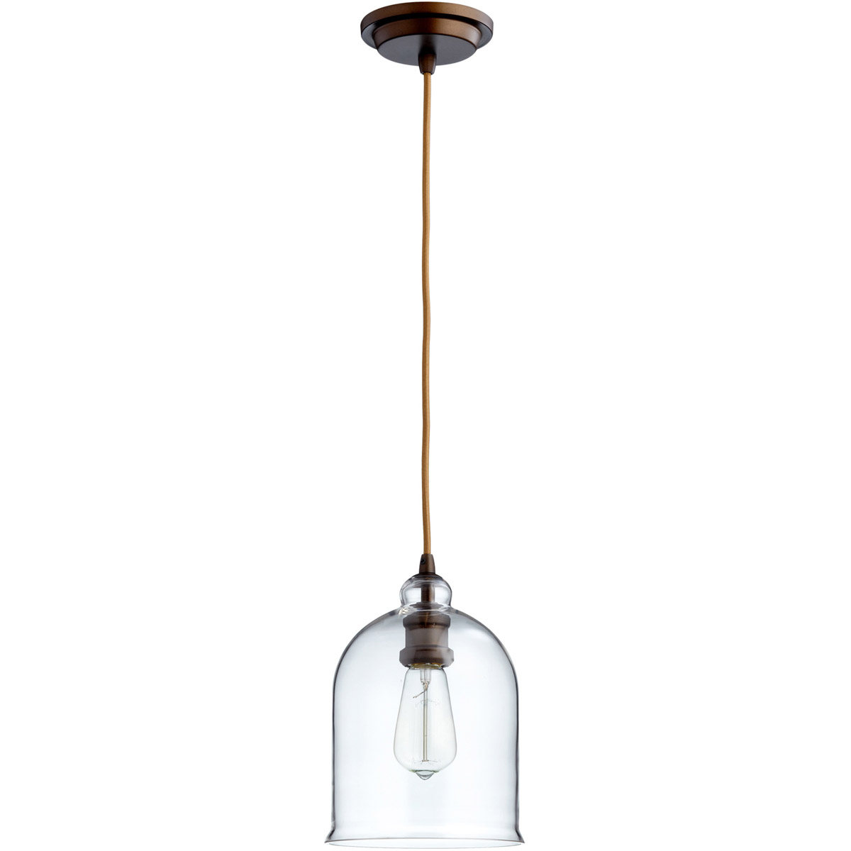 Celia 1 Light 7.25 inch Oiled Bronze Pendant Ceiling Light
