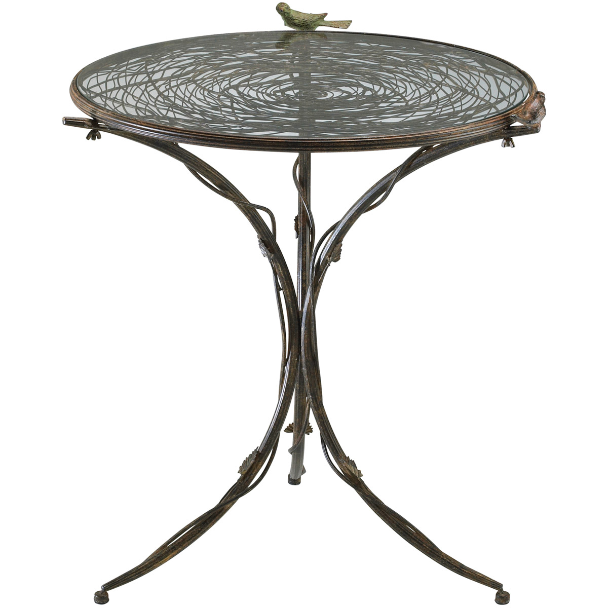 Bird Muted Rust Bistro Table