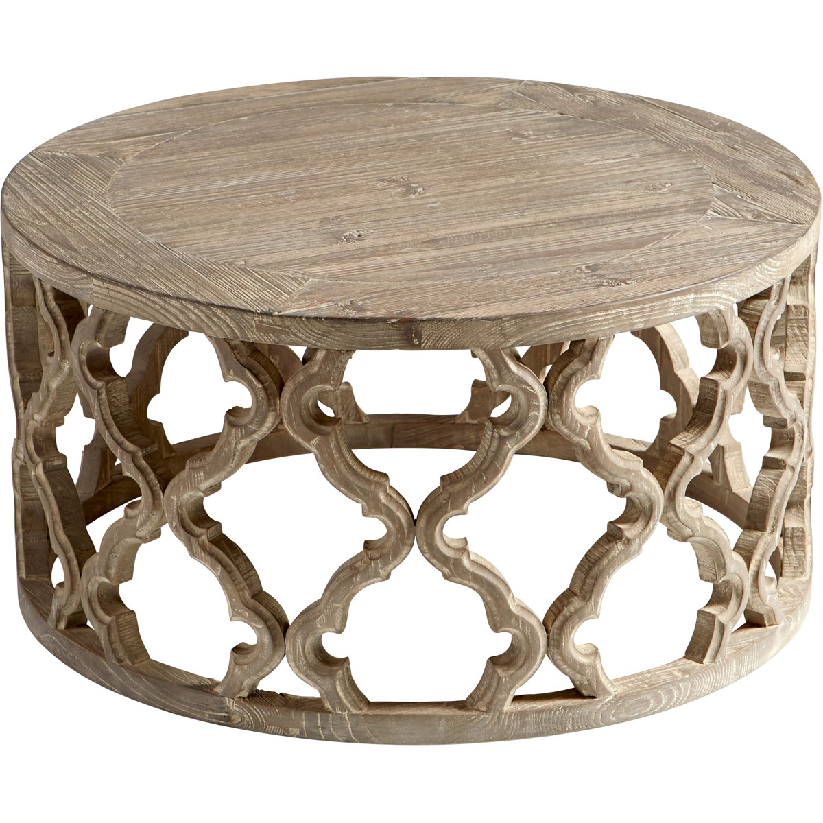 Sirah 30 inch Weathered Pine Coffee Table