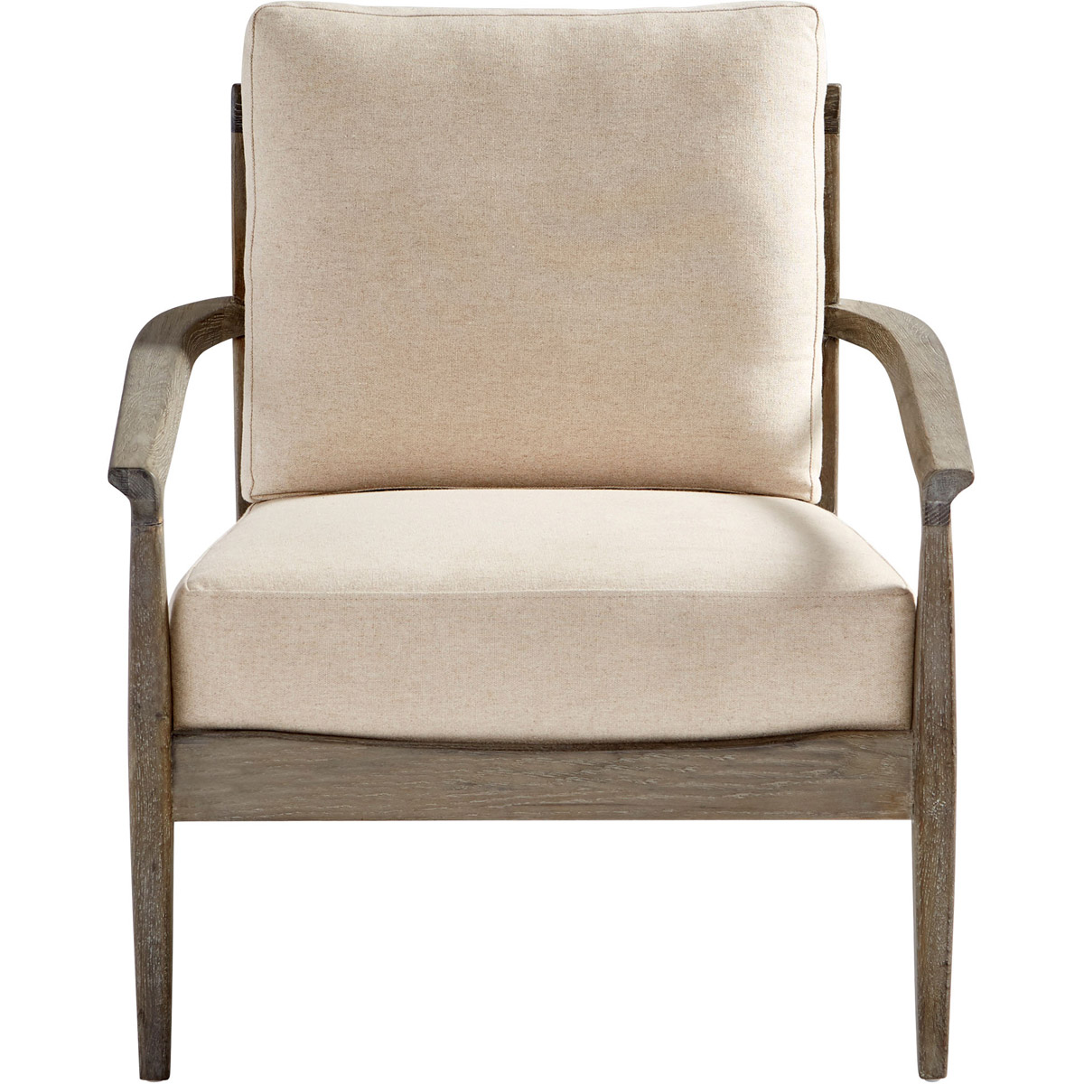 Astoria Weathered Oak And Tan Chair